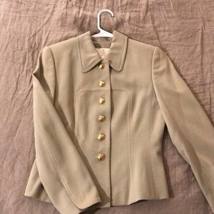 Neutral Military Style Escada Blazer